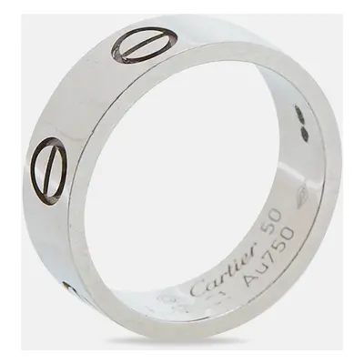 Cartier Love 18k White Gold Ring Size