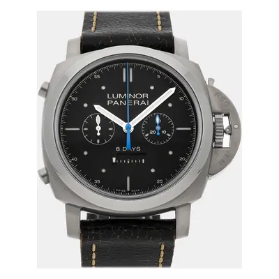 Panerai Black Titanium Luminor Manual Winding Men's Wristwatch mm