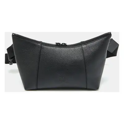 Balenciaga Black Leather Hourglass Belt Pack Bag