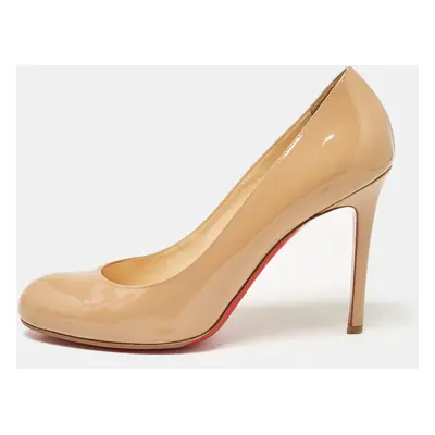 Christian Louboutin Beige Patent Simple Pumps Size 40.5