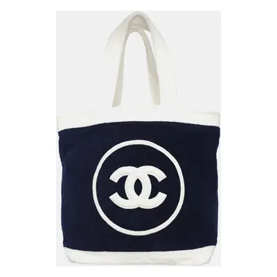 Chanel Terry Cotton CC Beach Tote Bag