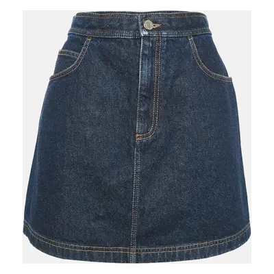 Givenchy Navy Blue Denim Mini Skirt