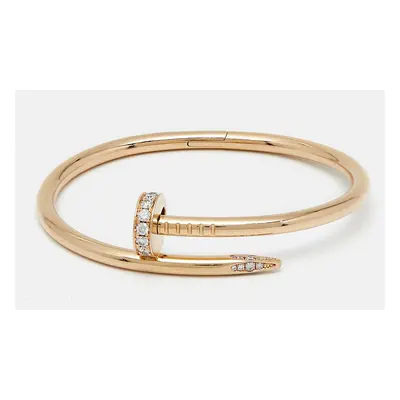 Cartier Juste Un Clou Diamonds 18k Rose Gold Bracelet