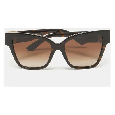 Dolce & Gabbana Tortoise Brown Gradient DG4470 Logo Butterfly Sunglasses