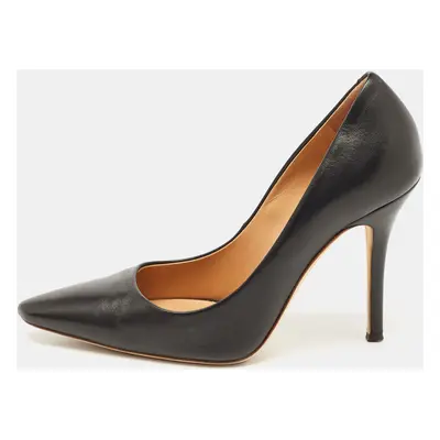 Giuseppe Zanotti Black Leather Pointed Toe Pumps Size