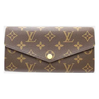 Louis Vuitton Brown Canvas Monogram Sarah Wallet