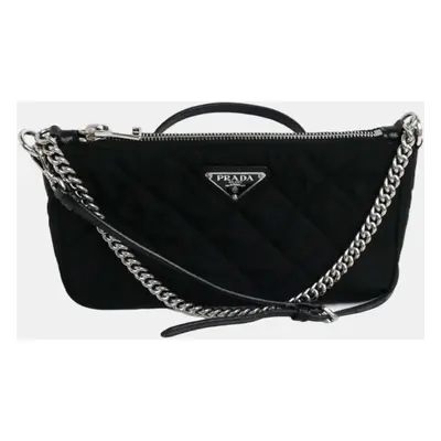 Prada Black Quilted Chain Shoulder Bag