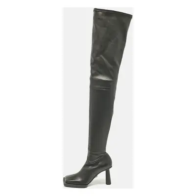 Jacquemus Black Leather Over The Knee Boots Size