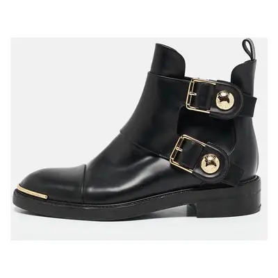 Louis Vuitton Black Leather Ankle Length Boots Size