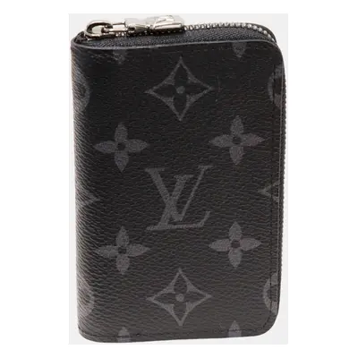 Louis Vuitton Black Canvas Monogram Eclipse Coin Case