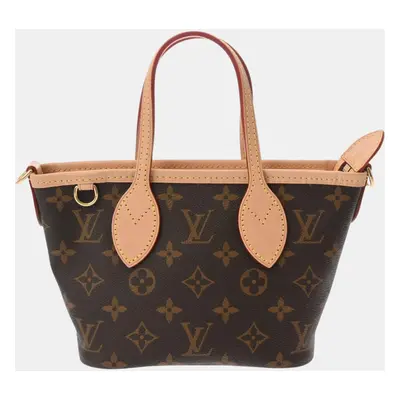 Louis Vuitton Rose Peony Canvas Monogram Neverfull Bb Handbag