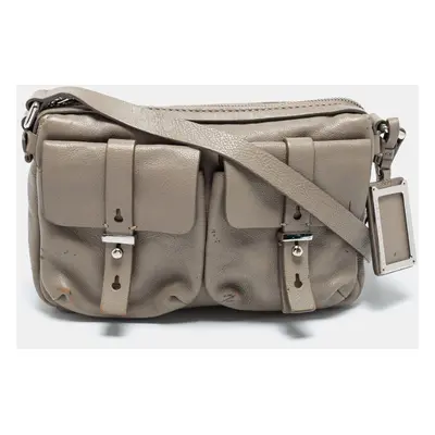 Marc by Marc Jacobs Grey Leather Crossbody Bag