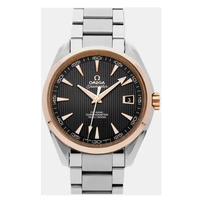 Omega Grey 18k Rose Gold Stainless Steel Seamaster Aqua Terra 231.20.42.21.06.002 Automatic Men'