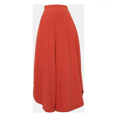 See by Chloé Peppery Red Crepe Flared Culottes