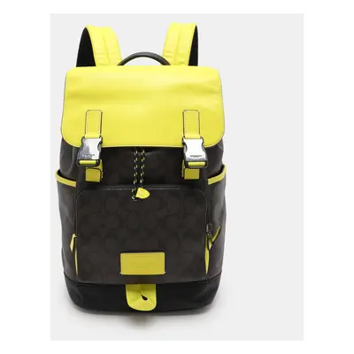 Coach Colorblock Coated Canvas and Leather Track Backpack