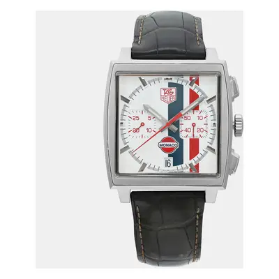 Tag Heuer Monaco Steel Limited Edition White Dial Men's Wristwatch mm