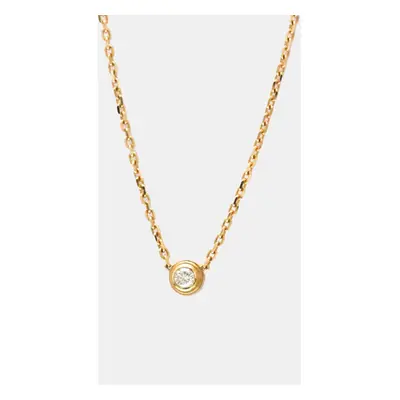 Cartier 18K Rose Gold and Diamond D'amour Pendant Necklace