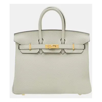 Hermes Gris Neve Togo Leather Birkin Bag