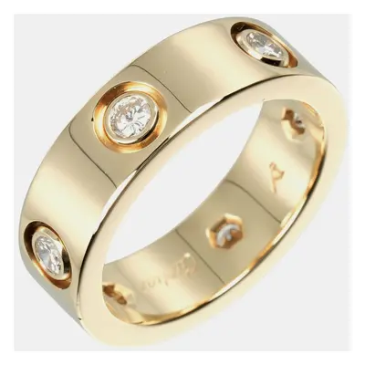 Cartier 18K Yellow Gold Diamond Love Ring EU