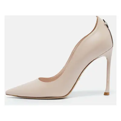 Dior Beige Leather Pointed-Toe Pumps Size 37.5