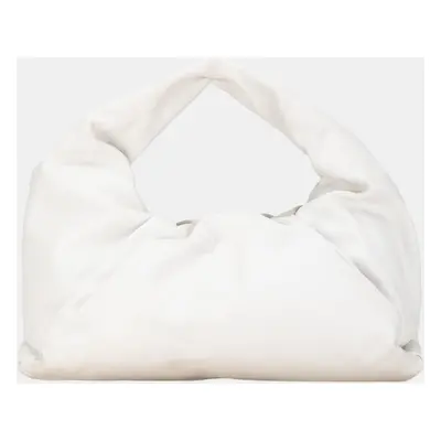 Bottega Veneta White Lambskin The Shoulder Pouch