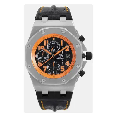 Audemars Piguet Black Stainless Steel Royal Oak Offshore Automatic Men's Wristwatch mm