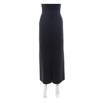 Max Mara Navy Blue Crepe Ago Harem Trousers