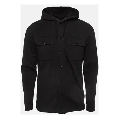 Sandro Black Denim Hooded Jackets