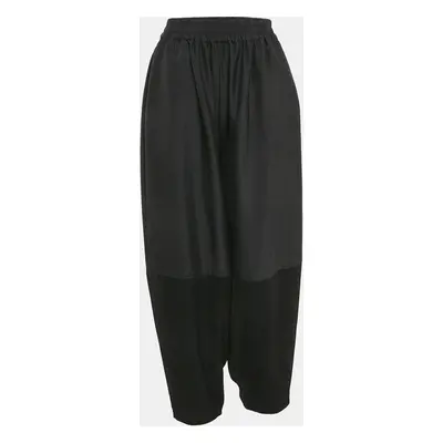 MiiN Black Crepe Paneled Pants