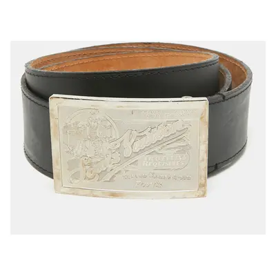 Louis Vuitton Black Leather Travelling Requisites Belt