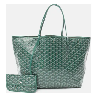 Goyard Green Canvas St. Louis GM Tote Bag