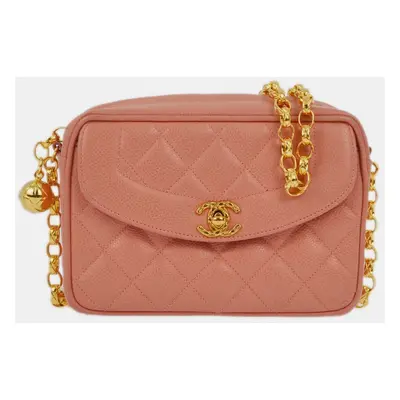 Chanel Pink Calfskin Camera CC Mini Shoulder Bag