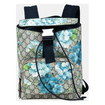 Gucci Multicolor Small GG Supreme Blooms Single Buckle Backpack