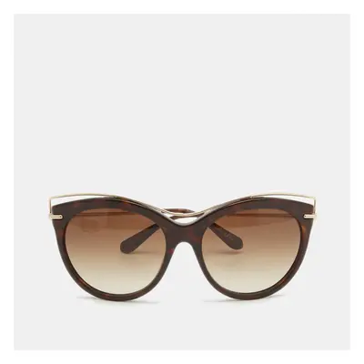 Alexander McQueen Brown Gradient AmQ 4273/S Frame Cat Eye Sunglasses