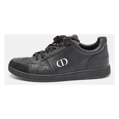 Dior Black Leather Low Top Sneakers Size