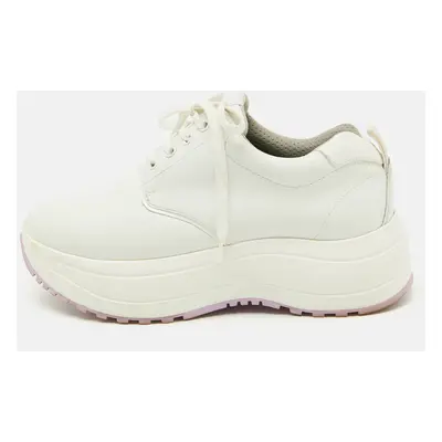 Celine White Leather Low Top Chunky Sneakers Size