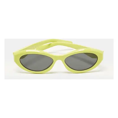 Prada Lime/Black SPR26Z Frame Oval Sunglasses