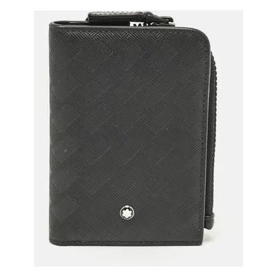 Montblanc Black Embossed Nylon Extreme 3.0 3CC Zipped Card Holder