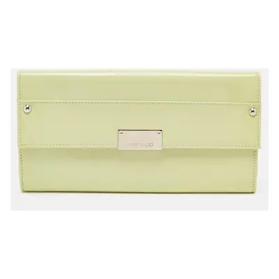 Jimmy Choo Green Patent Leather Reese Clutch