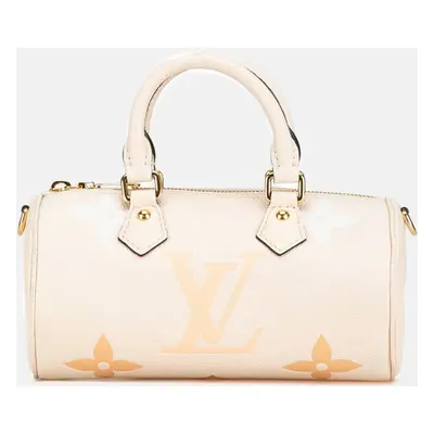 Louis Vuitton Yellow Leather Papillon BB Handbag