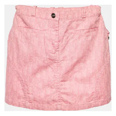 Dior Pink Oblique Print Cotton Skirt 5Yrs