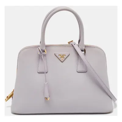 Prada Lilac Saffiano Lux Leather Promenade Satchel