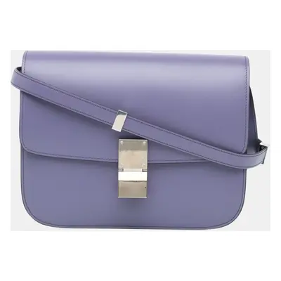 Celine Purple Medium Calfskin Classic Box