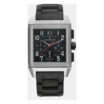 Jaeger-LeCoultre Black Stainless Steel Reverso Squadra 230.8.45 Automatic Men's Wristwatch mm