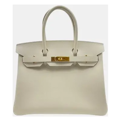 Hermes Crepe Epsom Leather Birkin Bag