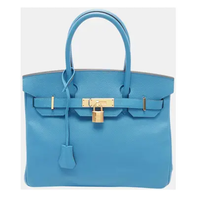 Hermes Birkin Handbag Blue