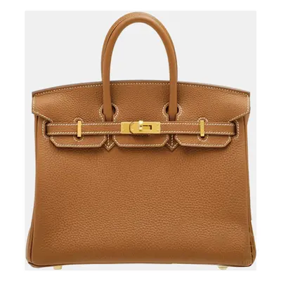 Hermes Alezan/Chestnut Brown Togo Leather Birkin Bag