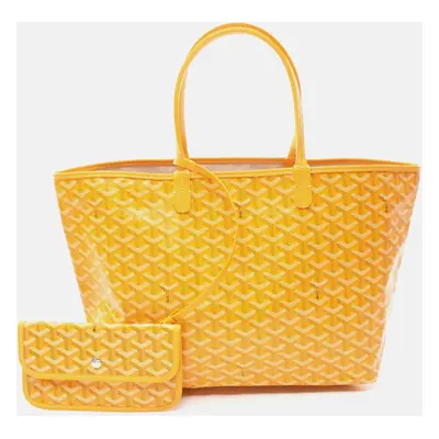 Goyard Yellow Canvas St. Louis PM Tote Bag