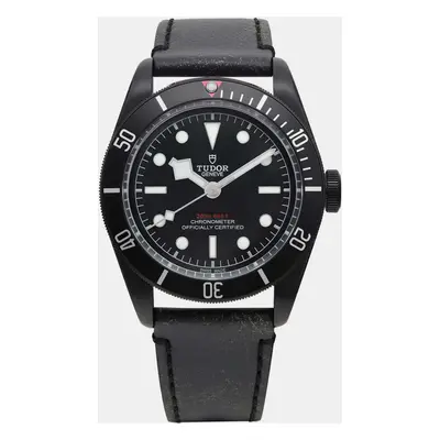 Tudor Black Stainless Steel Heritage Black Bay Automatic Men's Wristwatch mm