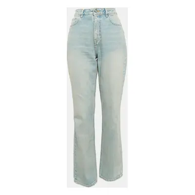 Ganni Light Blue Denim Straight Leg Jeans Waist 29"